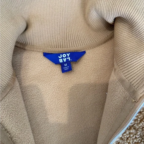 JoyLab Sherpa Jacket/Pullover in Camel - Picture 9 of 14